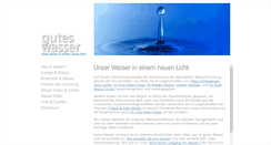 Desktop Screenshot of guteswasser.at